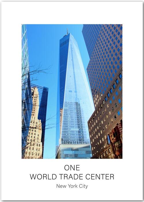 Poster mit dem One World Trade Center, New York