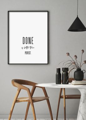 Done is better than perfect | Poster