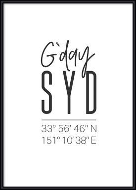 G’day SYD | Flughafen Sydney | Poster