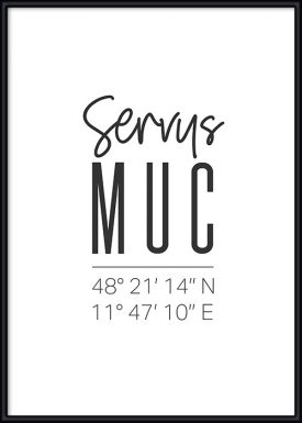 Servus MUC | Flughafen München | Poster