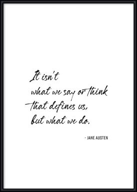 What we do | Jane Austen | Poster