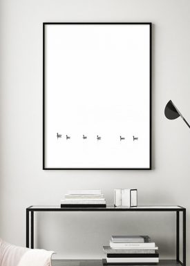 Entenfamilie auf dem See | Poster