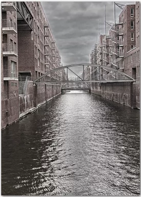 Kanal in der Speicherstadt | Hamburg-Poster