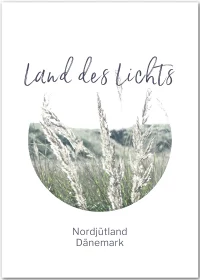 Poster mit Dünen aus dem Norden Dänemarks, dem Land des Lichts