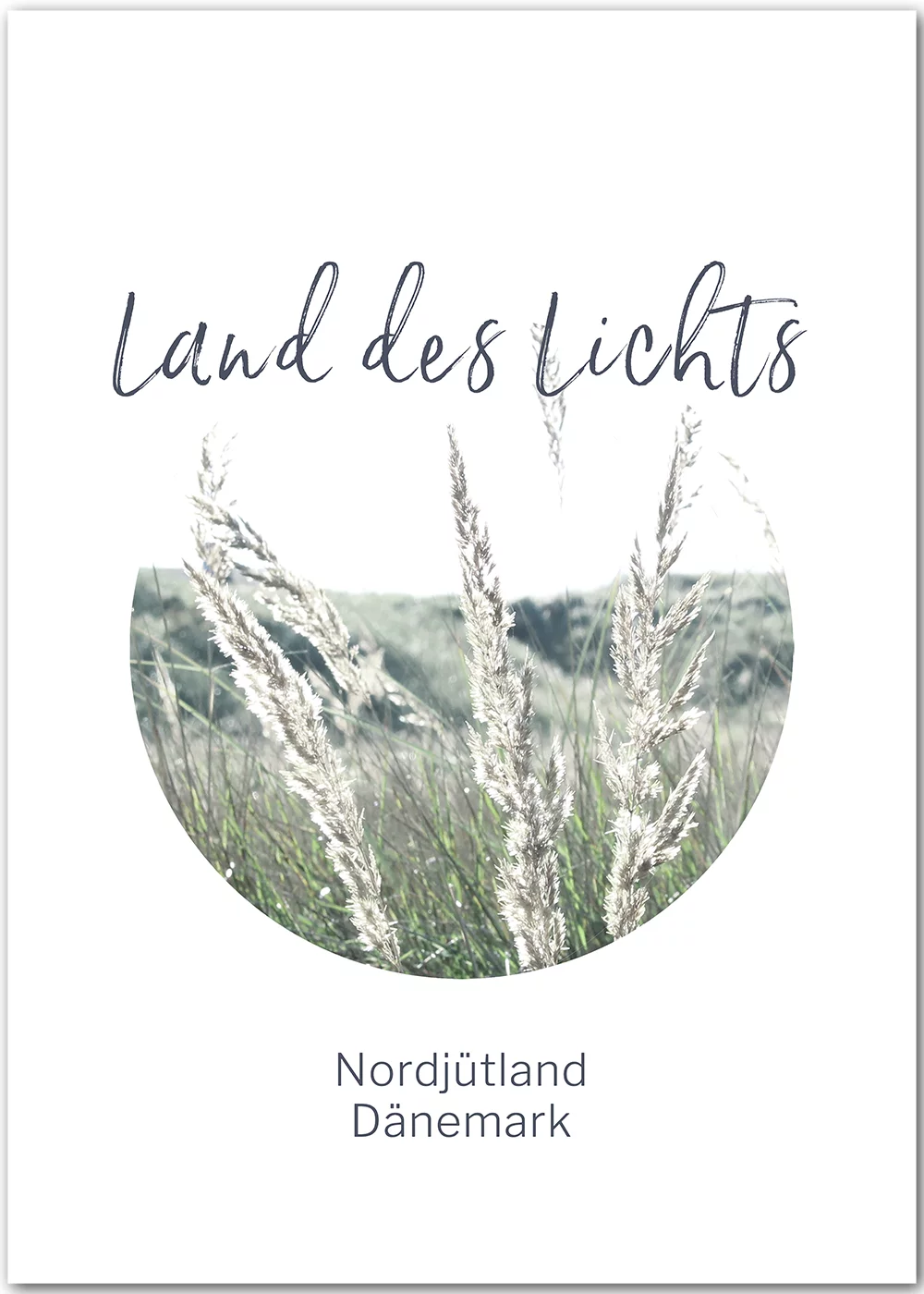 Poster mit Dünen aus dem Norden Dänemarks, dem Land des Lichts Poster mit Dünen aus dem Norden Dänemarks, dem Land des Lichts