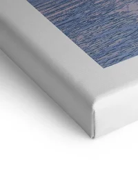 Wandbild mit Sonnenuntergang am Meer in warmer Farbstimmung auf Leinwand Wandbild mit Sonnenuntergang am Meer in warmer Farbstimmung auf Leinwand