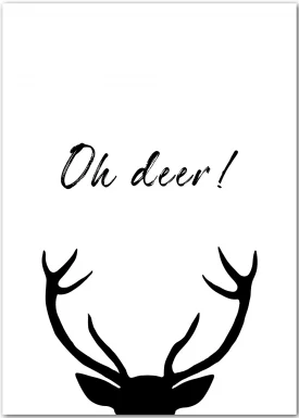 Oh Deer! | Grafikposter