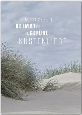 Heimat-Poster Küstenliebe | Dünenposter