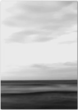 Abstrakte Wellen in Schwarz-Weiß | Meerposter