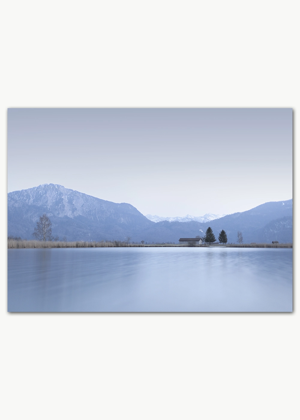 Poster vom Eichsee in Bayern zur blauen Stunde Poster vom Eichsee in Bayern zur blauen Stunde