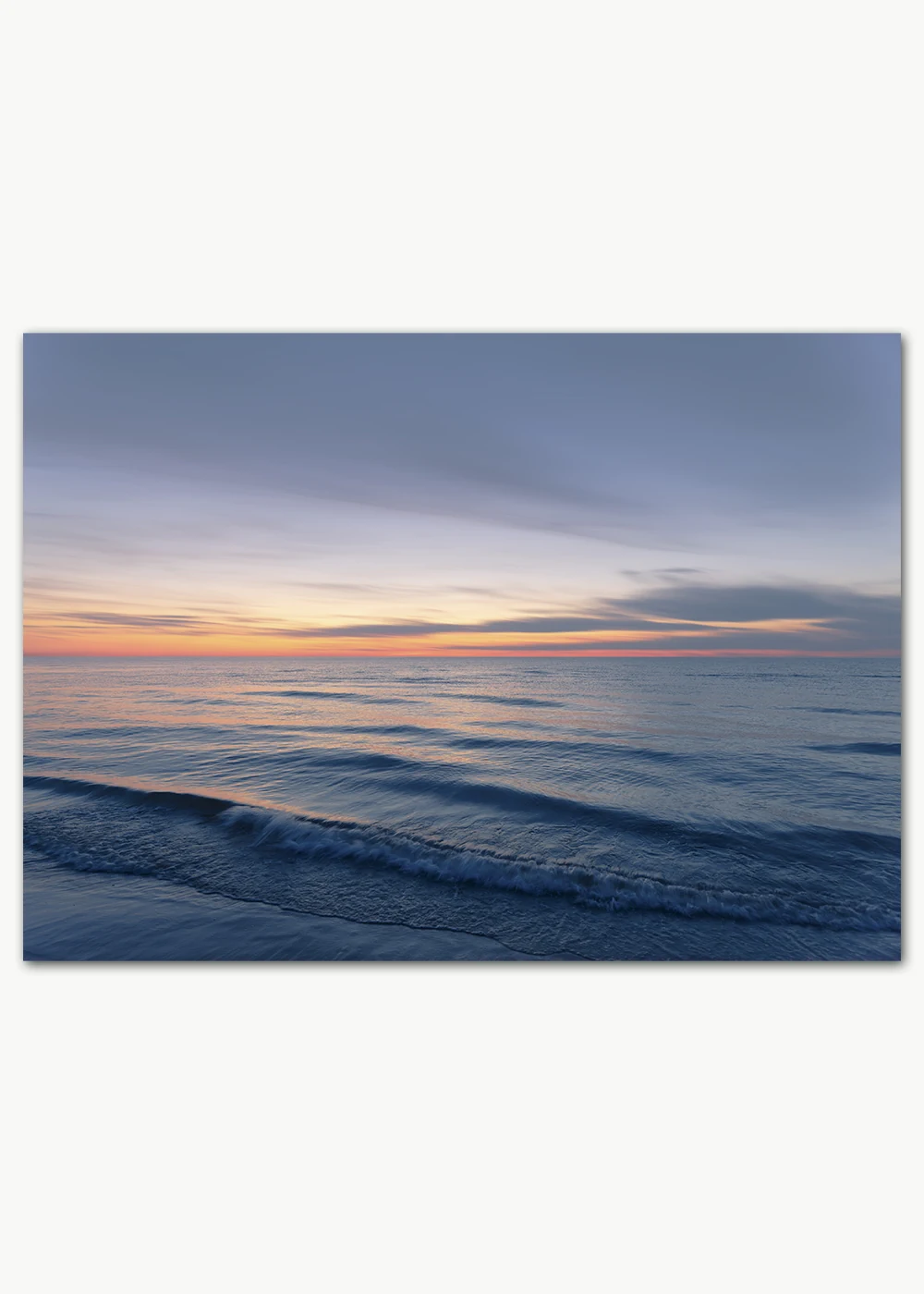 Poster mit Sonnenuntergang am Skagerrak in Dänemark