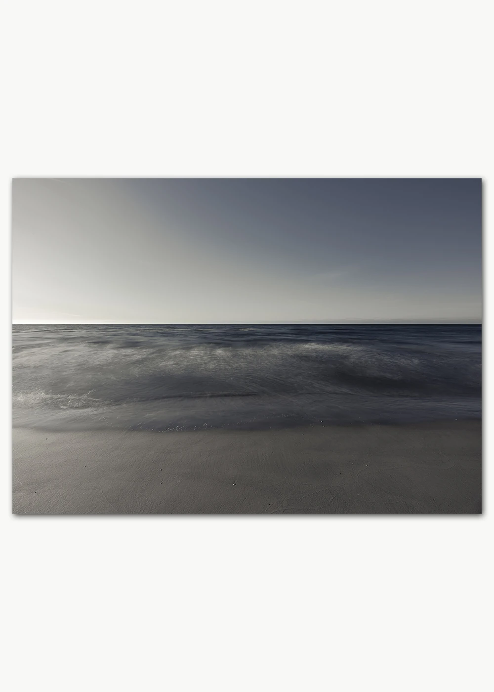 Poster mit Brandung am Strand