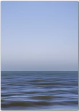 Poster mit abstrakter Darstellung von Meer und Himmel