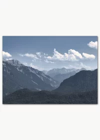 Poster mit Blick auf das Wettersteingebirge