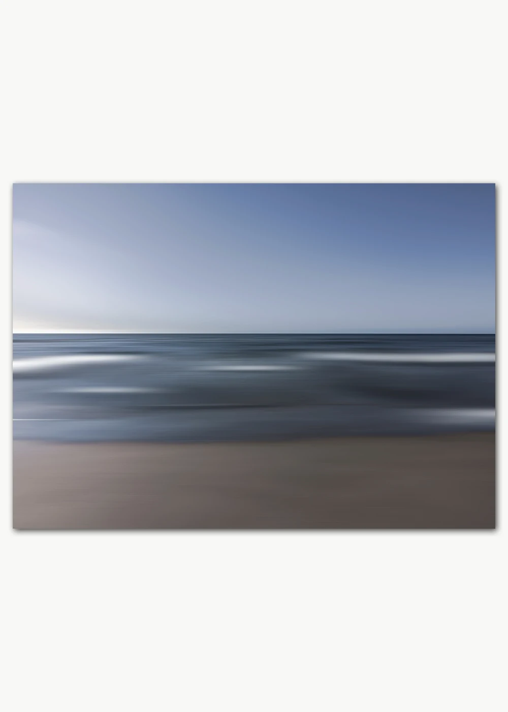 Poster mit abstrakter Darstellung von Strand, Meer und Himmel Poster mit abstrakter Darstellung von Strand, Meer und Himmel