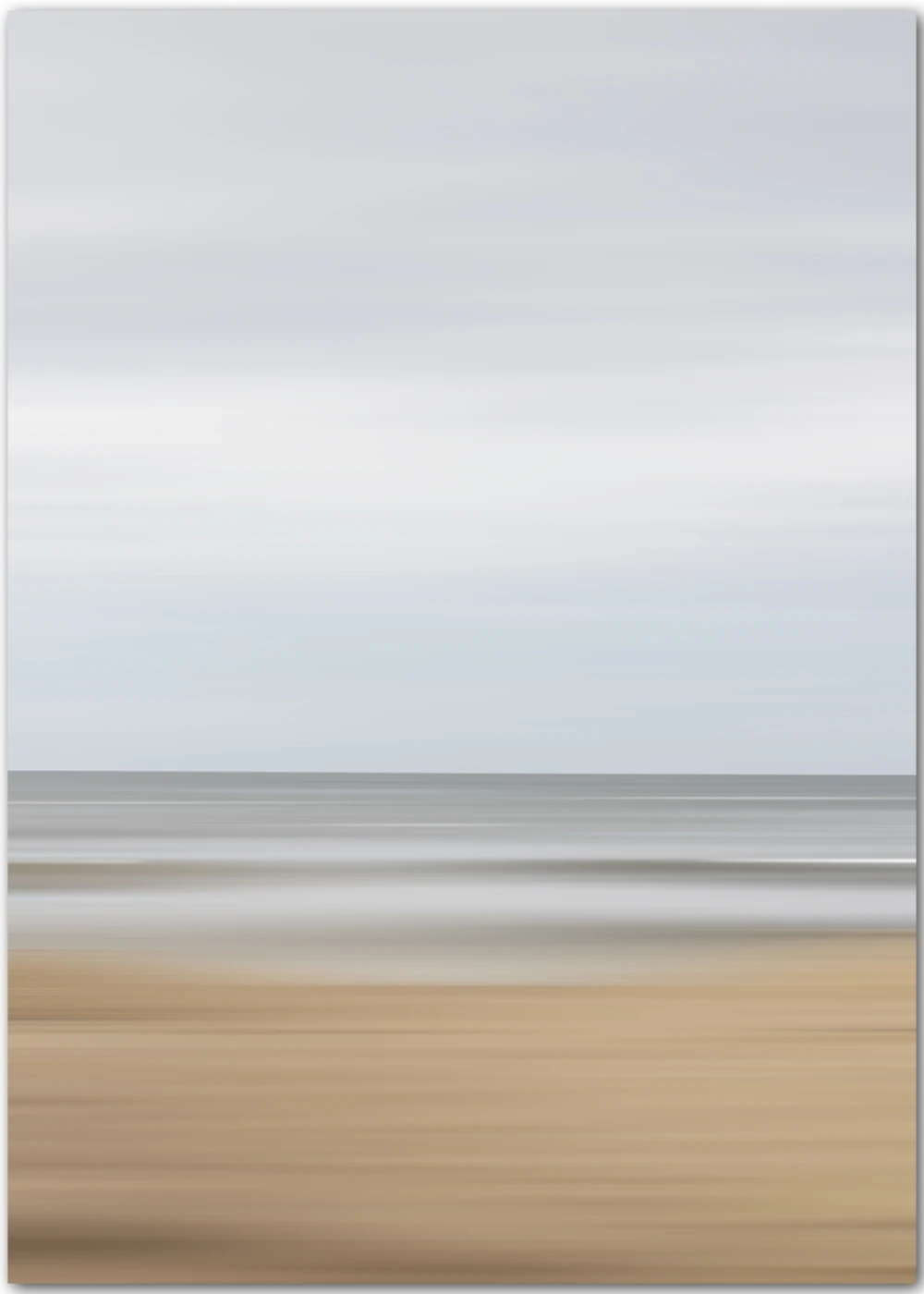 Poster mit abstrakter Darstellung von Strand, Meer und Himmel Poster mit abstrakter Darstellung von Strand, Meer und Himmel
