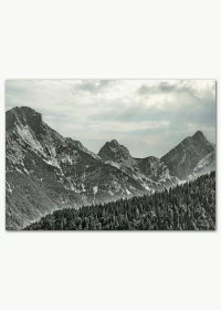 Poster mit Blick auf Berggipfel im Wettersteingebirge