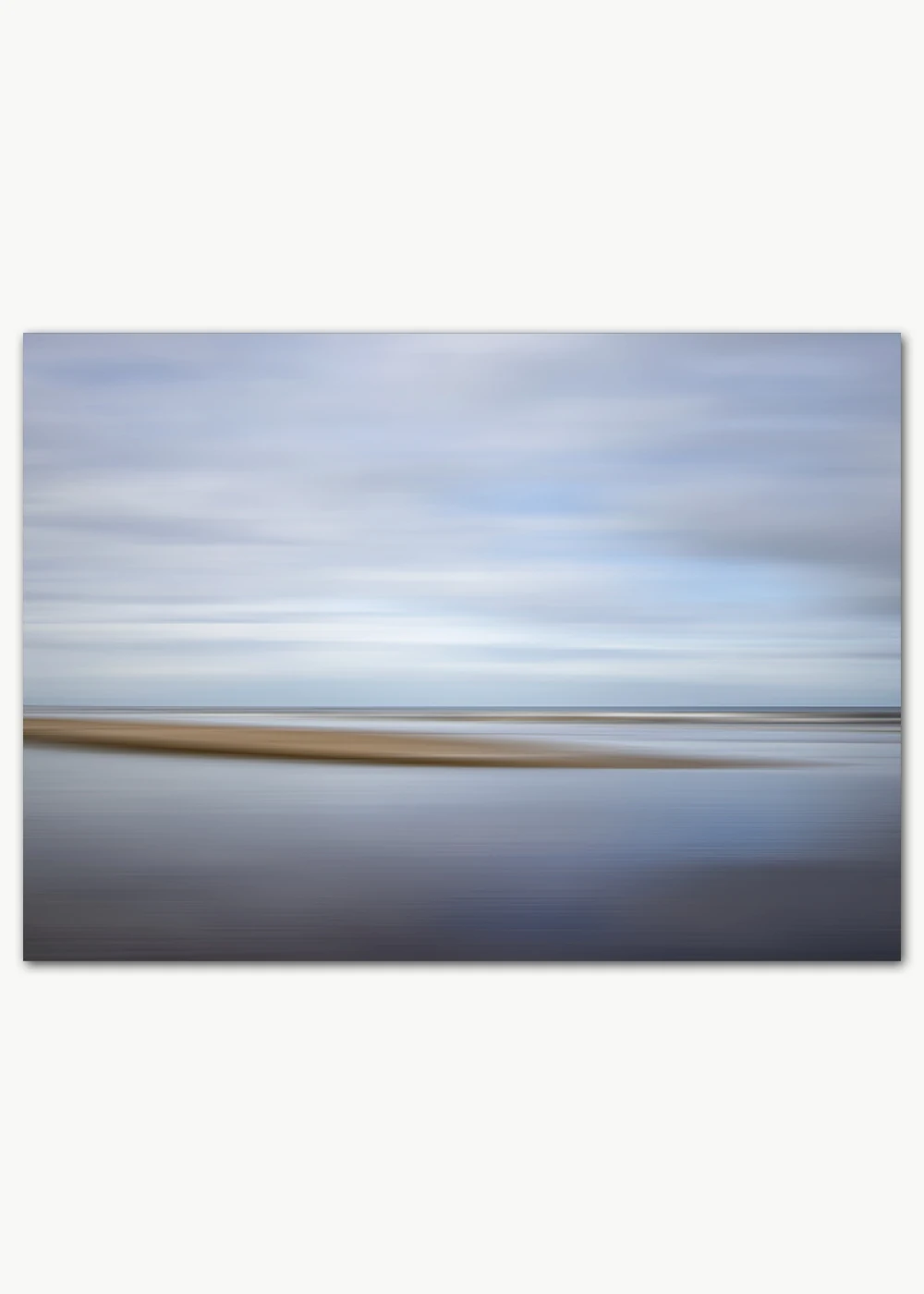 Poster mit abstrakter Darstellung von Himmel und Meer