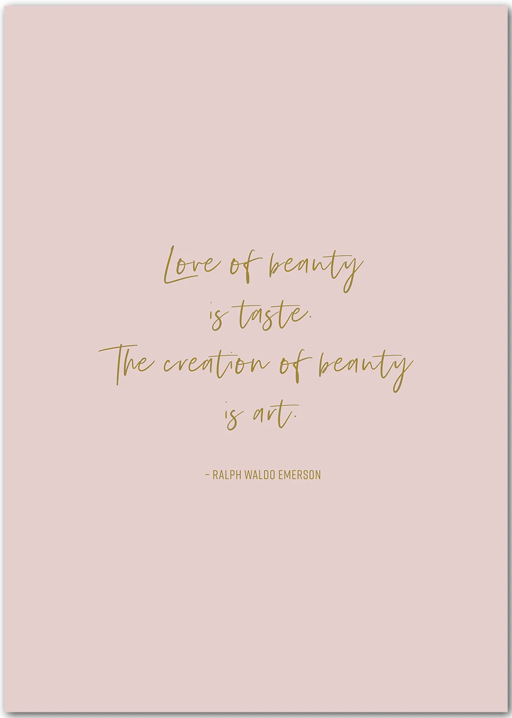 Poster mit einem inspirierenden Zitat von Ralph Waldo Emerson Poster mit einem inspirierenden Zitat von Ralph Waldo Emerson