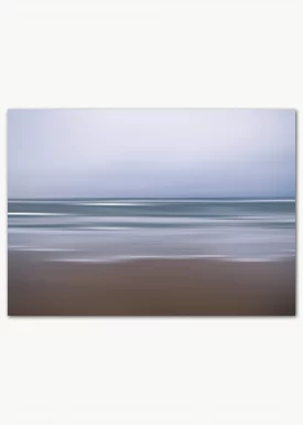 Poster mit Strand, Meer und Himmel in abstrakter Darstelllung