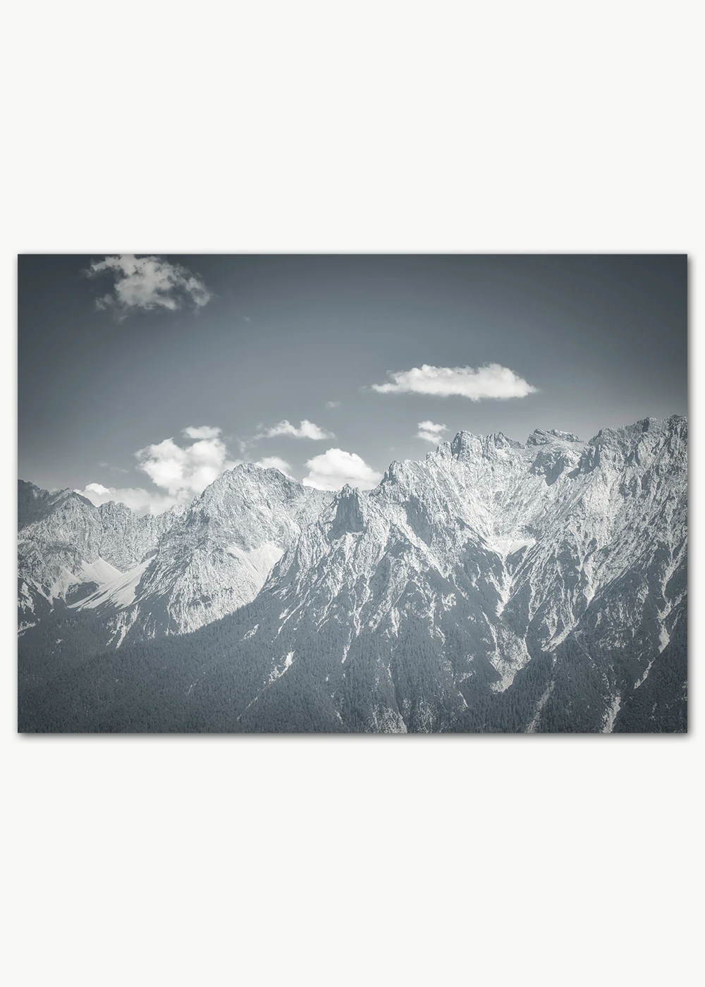 Poster mit Blick auf das Karwendelgebirge