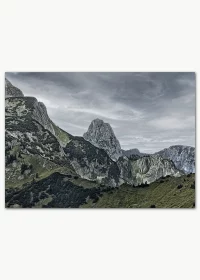 Poster mit Blick auf den Geiselstein in den Ammergauer Alpen