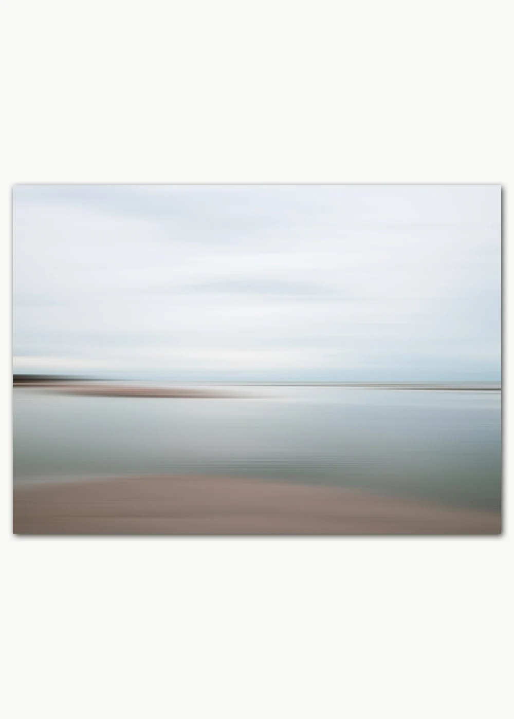 Poster mit abstrakter Darstellung von Strand, Meer und Himmel Poster mit abstrakter Darstellung von Strand, Meer und Himmel