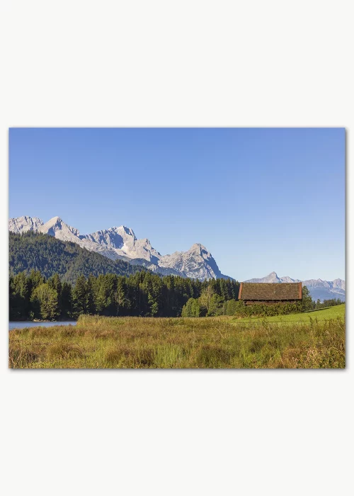 Poster mit Alpenlandschaft in einer herbstlichen Stimmung
