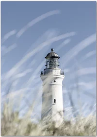 Poster mit dem Leuchtturm von Hirtshals in Dänemark