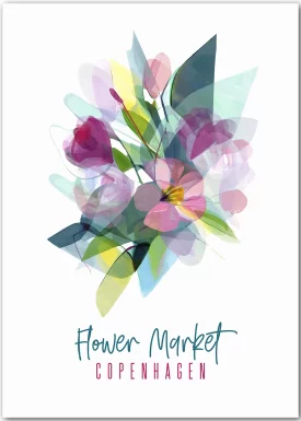 Flower Market Copenhagen | Poster