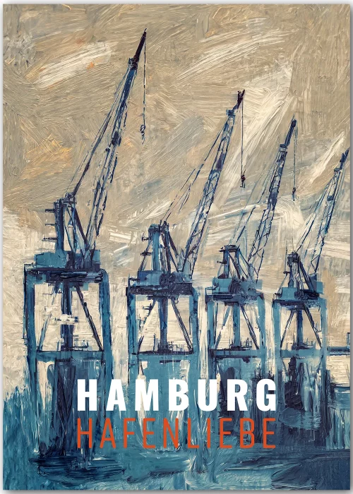 Hochwertiges Poster Hamburg Hafenliebe.