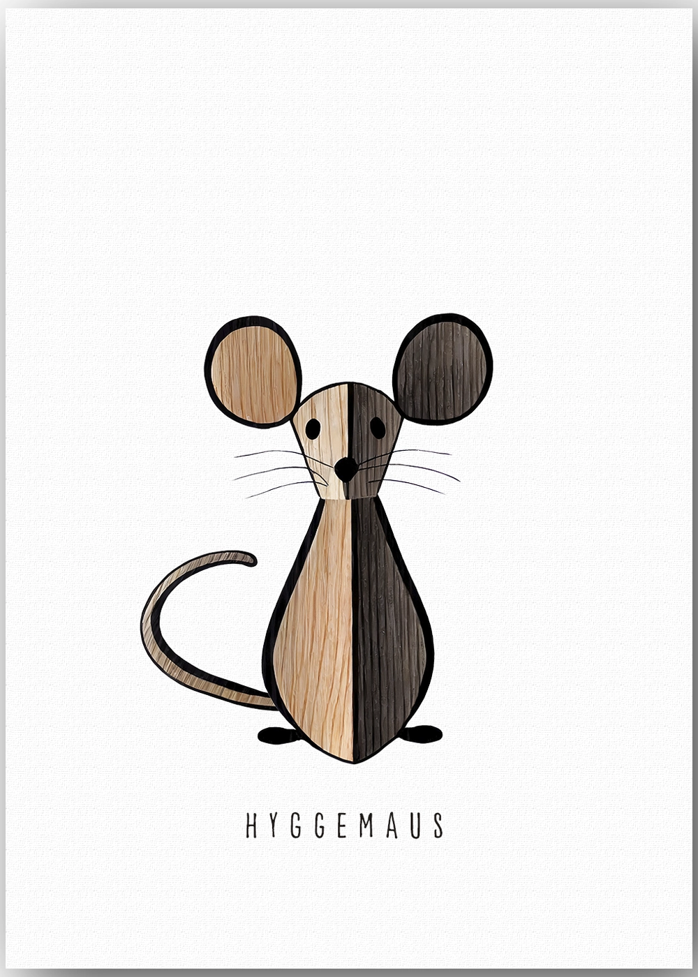 Hochwertiges Hyggeposter mit einer süßen Maus als Grafik. Hochwertiges Hyggeposter mit einer süßen Maus als Grafik.