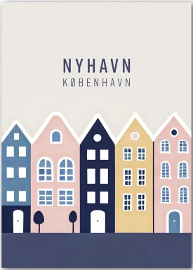 Kopenhagen Nyhavn I | Poster