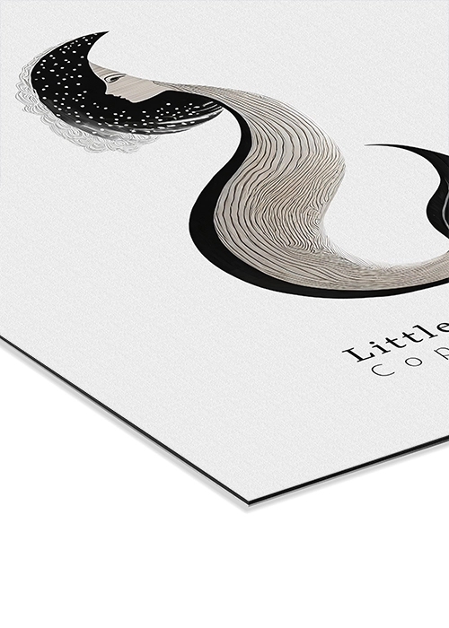 Wandbild Aludibond mit Little Mermaid, die kleine Meerjungfrau, das Wahrzeichen von Kopenhagen.