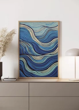 Waves Allover | Poster