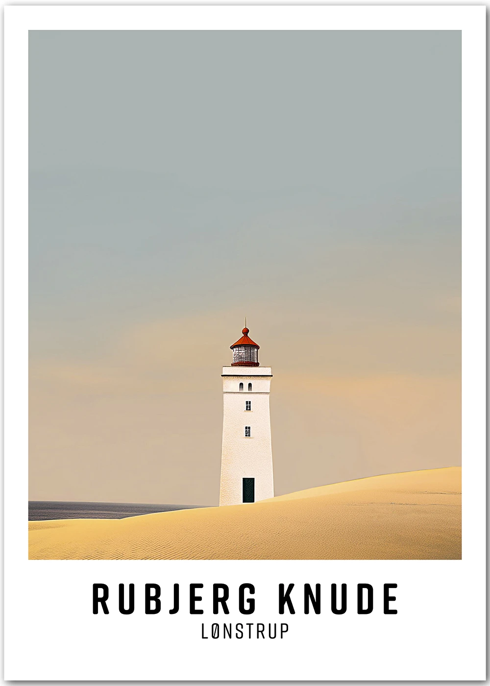 Poster mit dem Leuchtturm Rubjerg Knude in Lønstrup, Dänemark Poster mit dem Leuchtturm Rubjerg Knude in Lønstrup, Dänemark