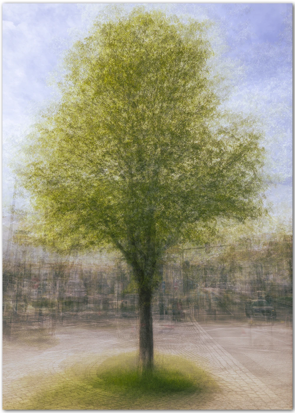 Abstraktes Wandbild mit einem Ahornbaum Abstraktes Wandbild mit einem Ahornbaum