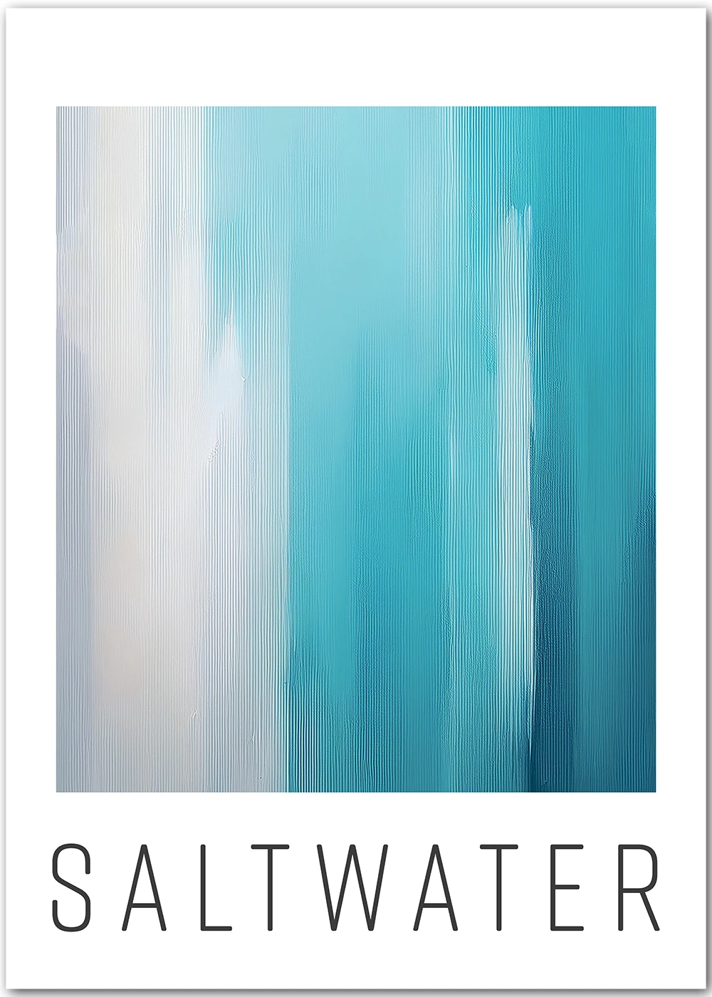 Ein abstraktes Poster mit Meer und Strand aus der Vogelperspektive Ein abstraktes Poster mit Meer und Strand aus der Vogelperspektive