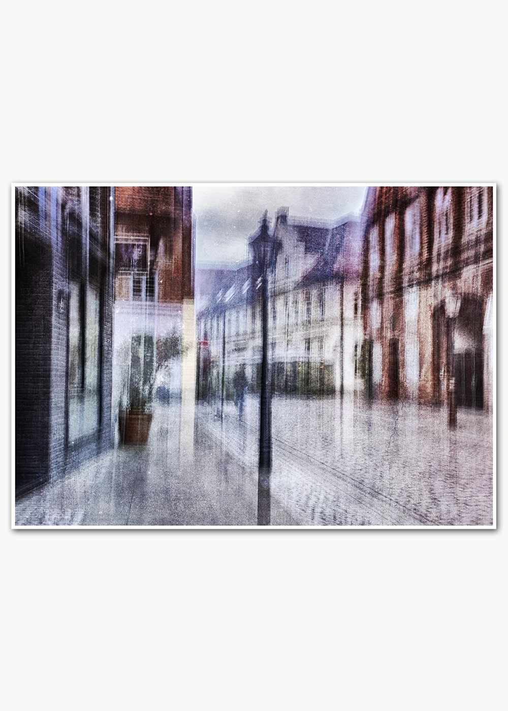 Lüneburg Street View 2, eine abstrakte Straßenfotografie aus dem Herzen Lüneburgs