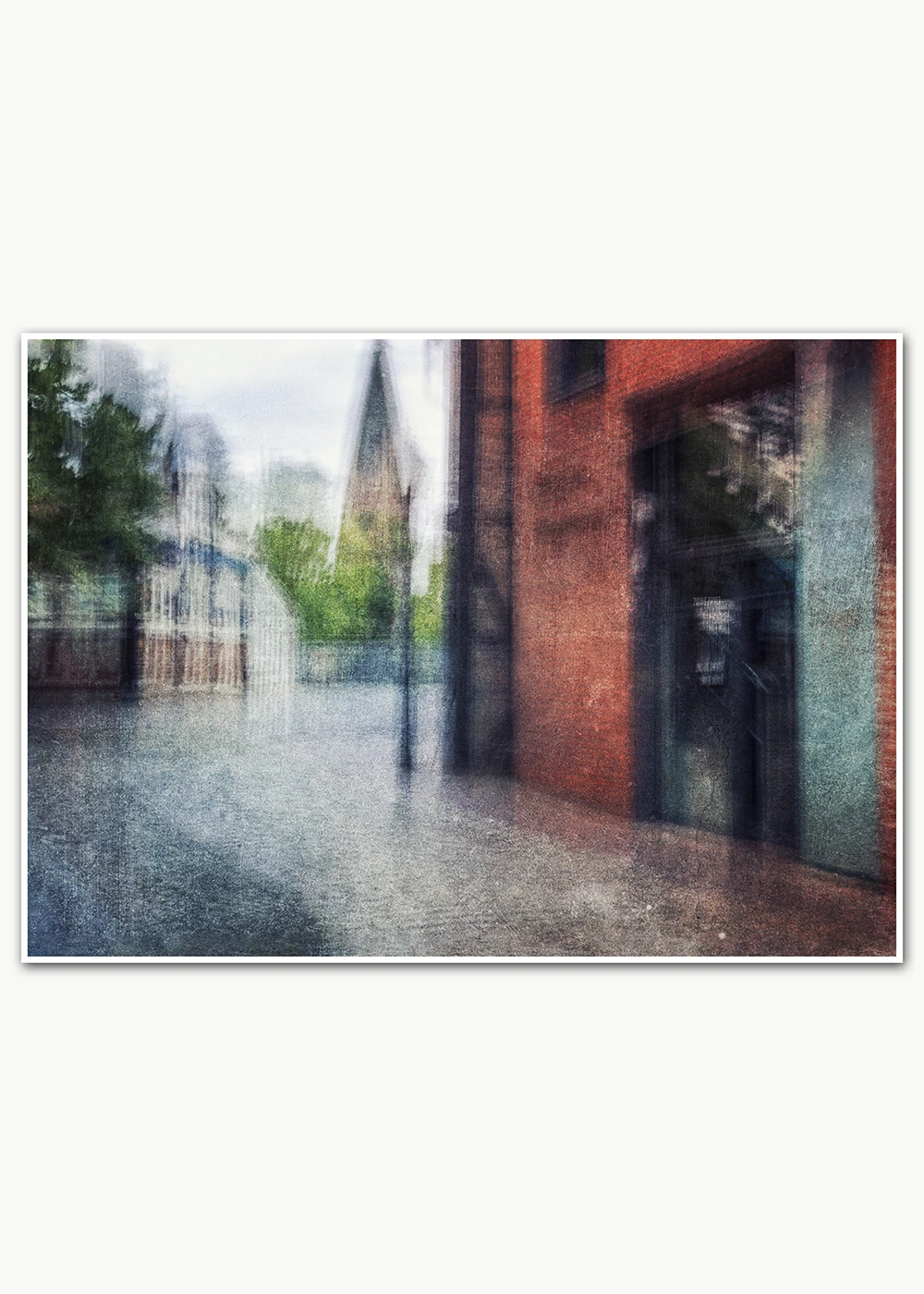 Impressionistische Architekturfotografie mit einem Eingang zur Lüner Mühle ind Lüneburg.