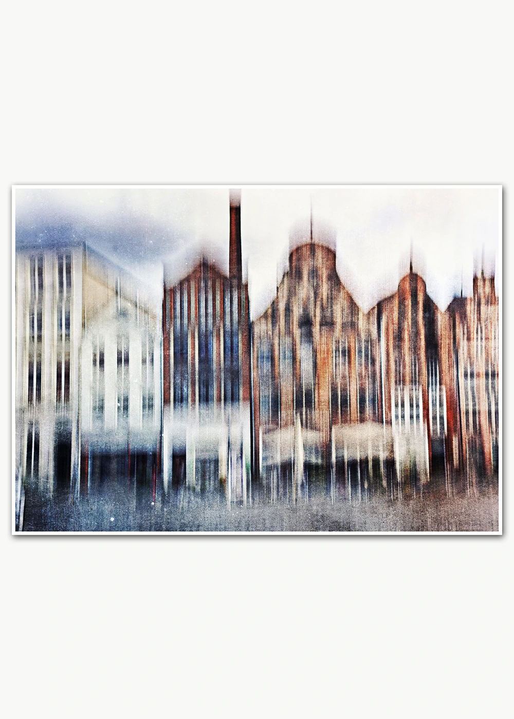 Lüneburg Street View 5, eine abstrakte Fotografie der Häuserzeile Am Sande im Herzen Lüneburgs.