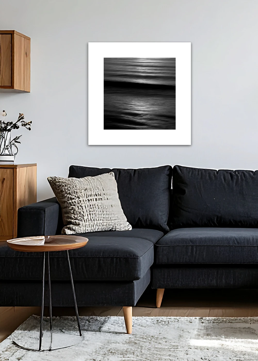 Inspiration Wohnzimmer: Mystic Seascapes 3, reduzierte maritime Fotografie in Schwarz-Weiss, Fine-Art-Print auf Hahnemühle Papier, ohne Rahmen Inspiration Wohnzimmer: Mystic Seascapes 3, reduzierte maritime Fotografie in Schwarz-Weiss, Fine-Art-Print auf Hahnemühle Papier, ohne Rahmen