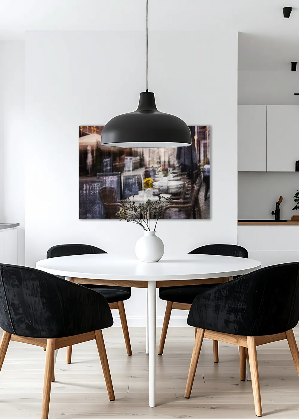 Inspiration Esszimmer: Fine-Art-Fotografie, Straßencafé, Altstadt Lüneburg