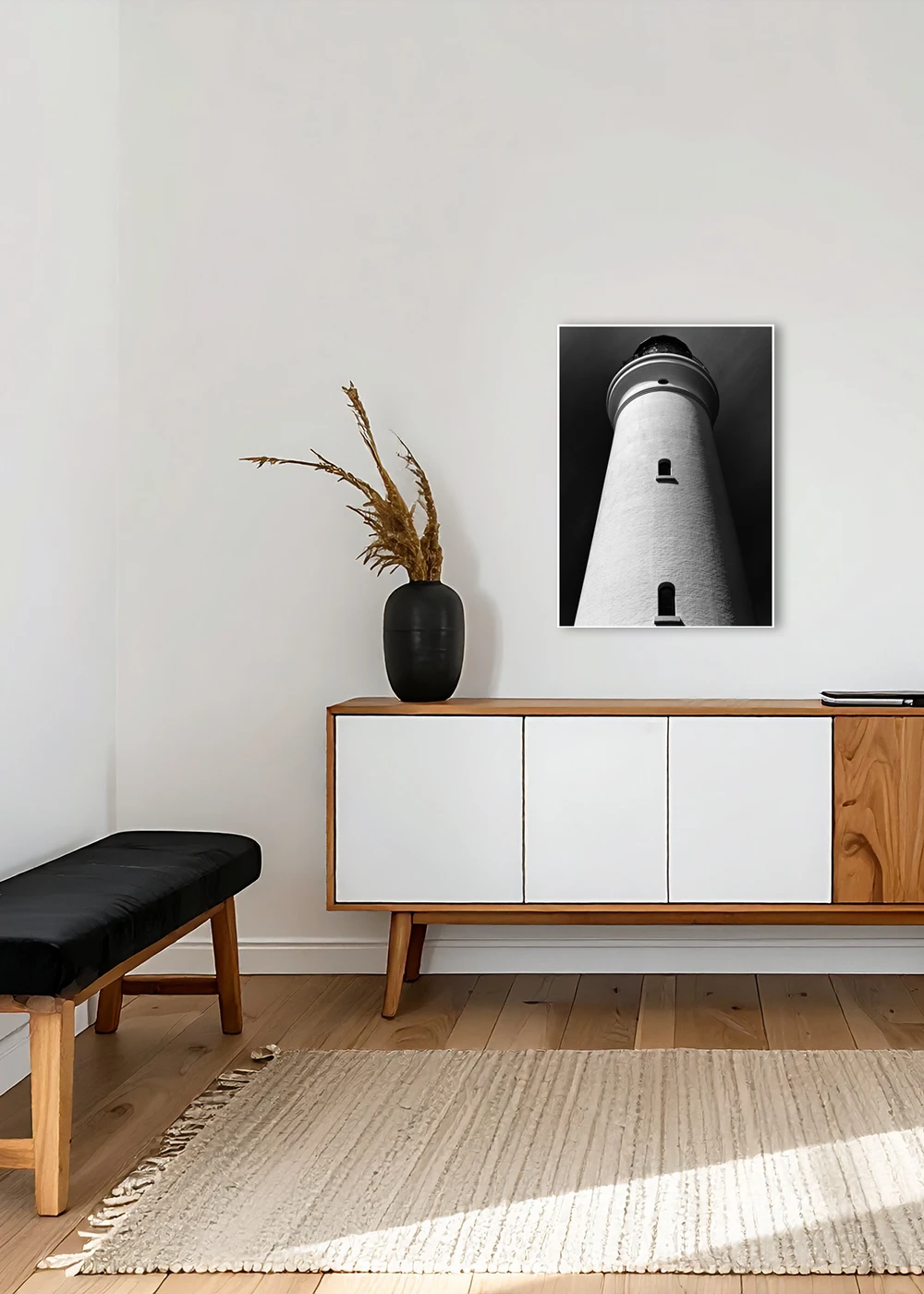 Inspiration Diele / Flur: Architektur-Fotografie eines Leuchtturms in Schwarz-Weiß als Fine-Art-Print Inspiration Diele / Flur: Architektur-Fotografie eines Leuchtturms in Schwarz-Weiß als Fine-Art-Print