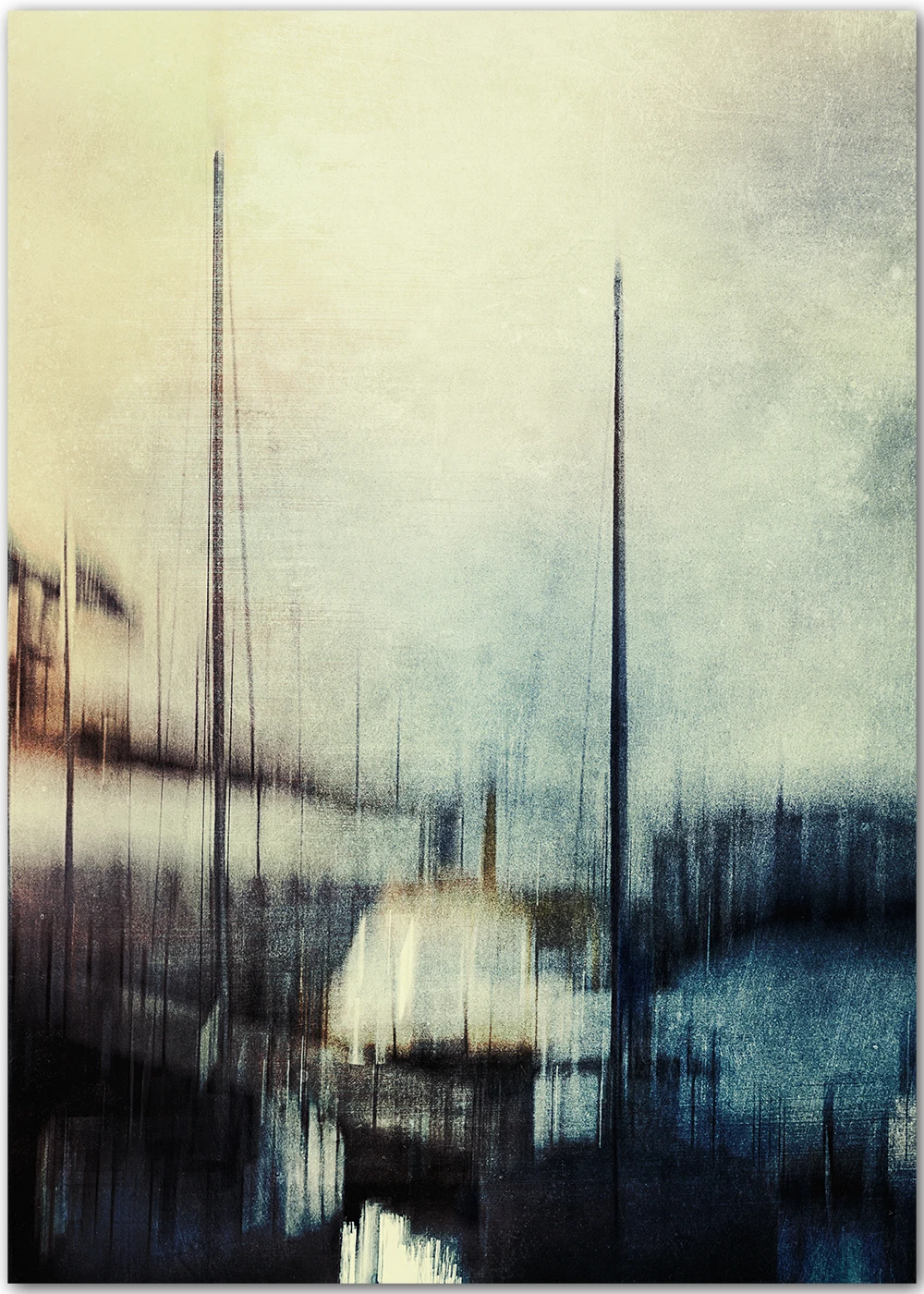 Eine impressionistische Hafenfotografie. Eine impressionistische Hafenfotografie.