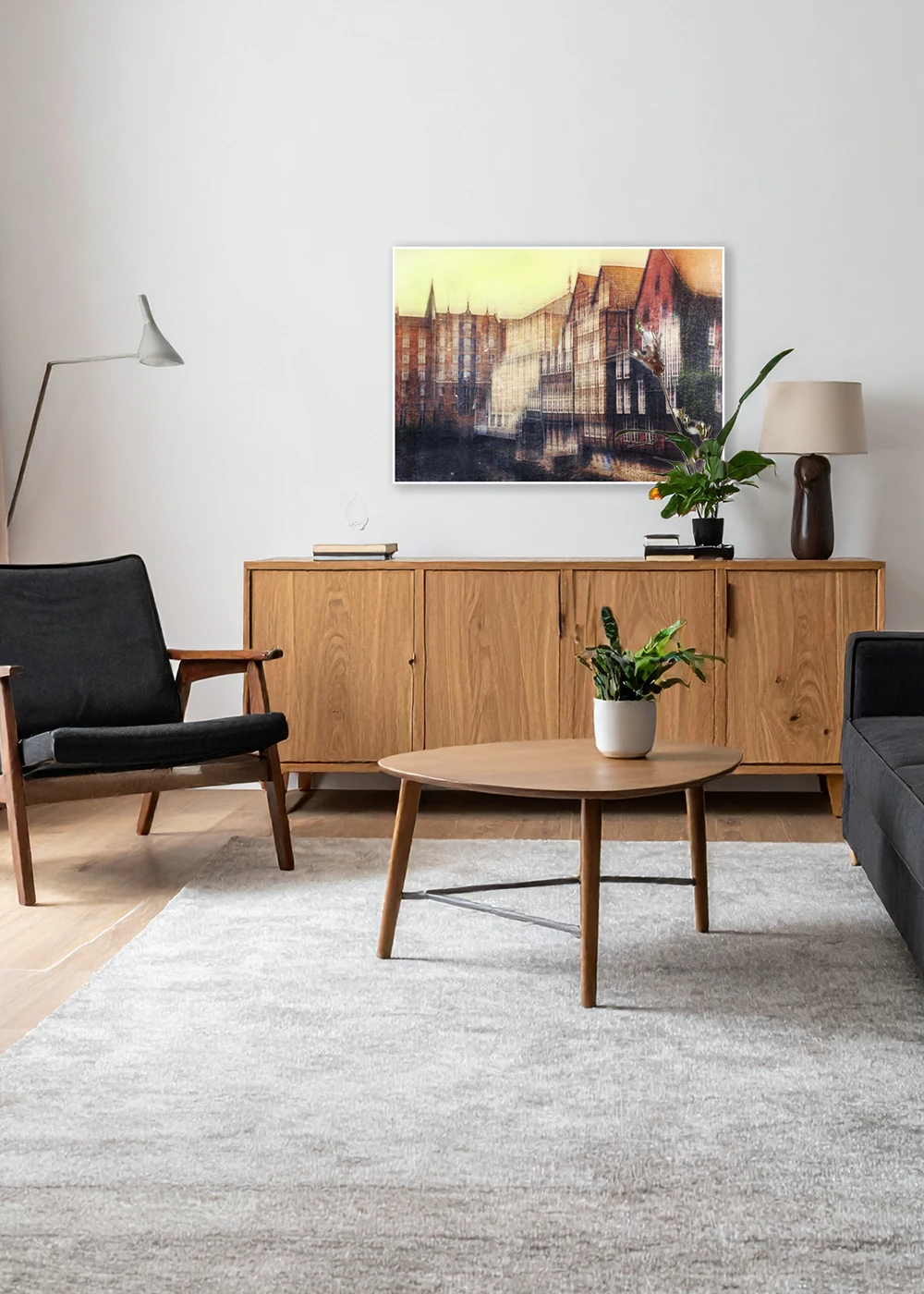 Inspiration Wohnzimmer: Impressionistische Fotografie vom Stintmarkt in Lüneburg.