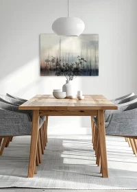 Inspiration Esszimmer: Impressionistische Fotografie eines Yachthafens als Gallery-Print.