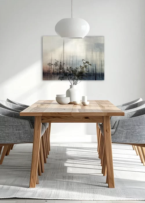 Inspiration Esszimmer: Impressionistische Fotografie eines Yachthafens als Gallery-Print.