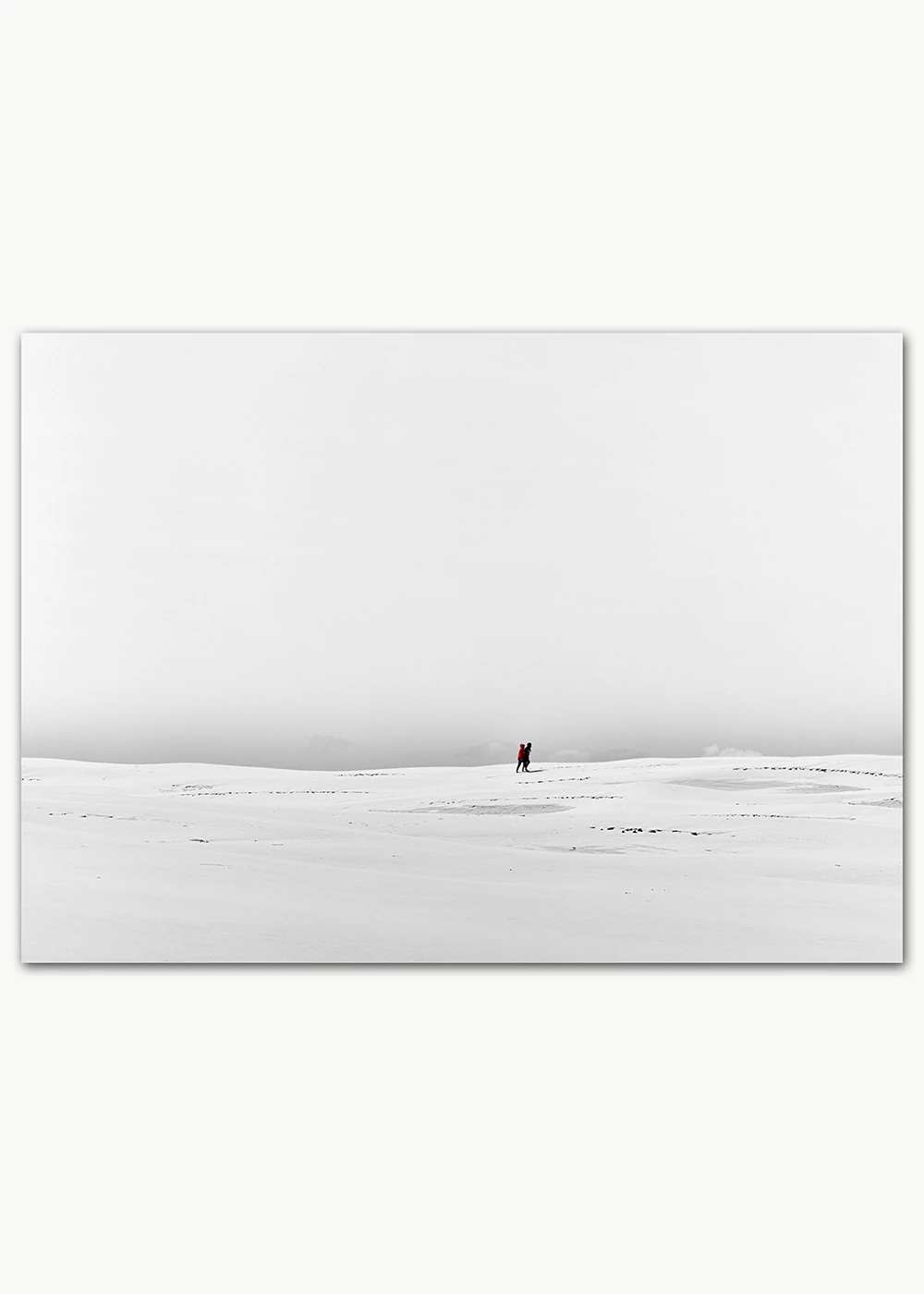 Minimalistische Fotografie einer Dünenszene Minimalistische Fotografie einer Dünenszene