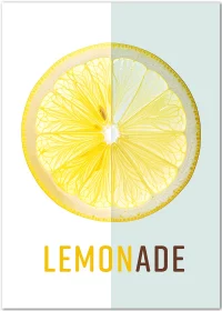 Lemonade, ein erfrischendes Küchenposter für den Sommer